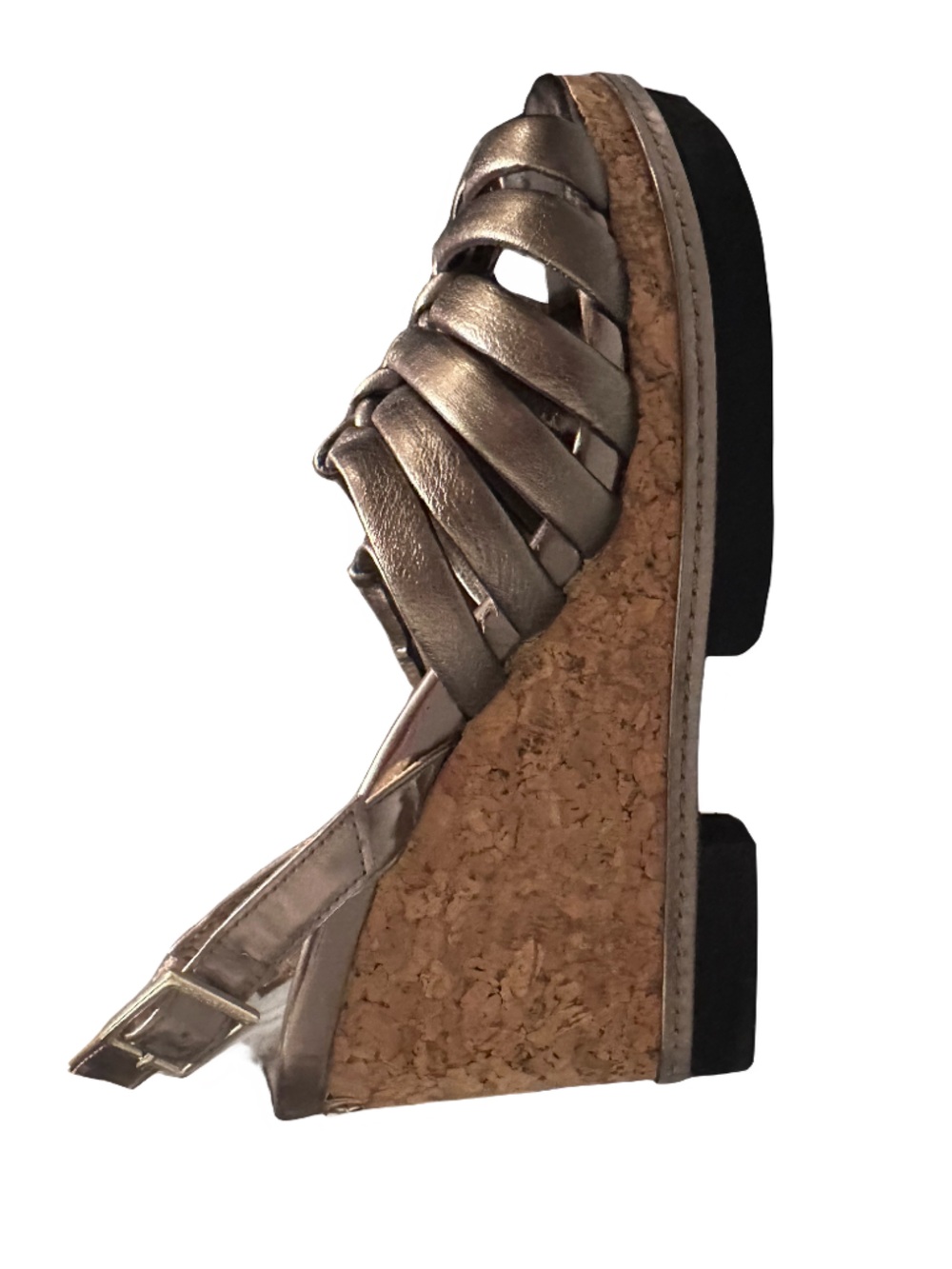 Jimmy Choo Nimosa Metallic Knot Wedge Platform Sandals Size EU 35.5 / US 5.5 - Picture 3 of 9